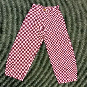 Ilana Kohn plum check Chibi pant size M